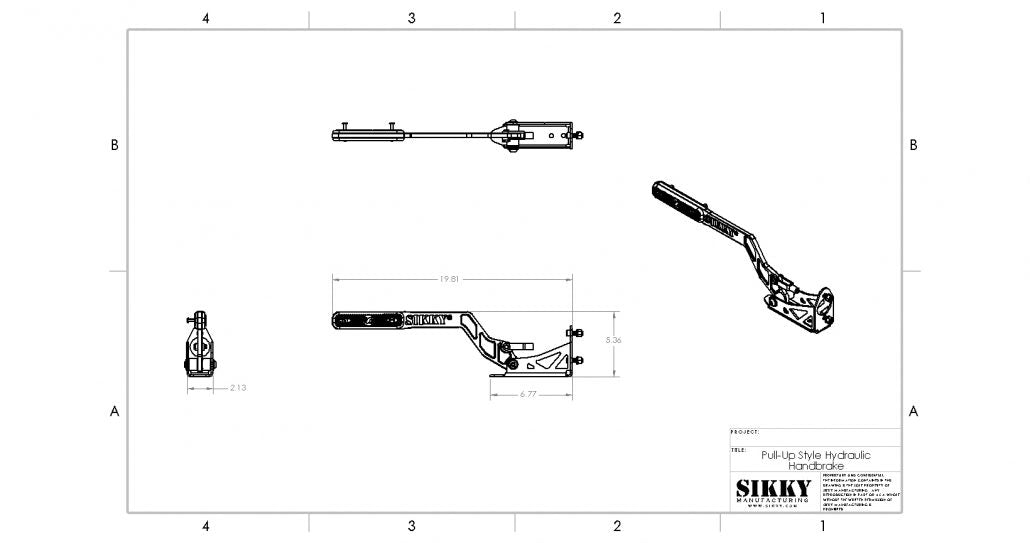 Sikky Hydraulic Handbrake Kit – Pull Up Type (Universal)